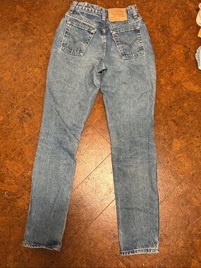 Levi's Light Blue Vintage Wash High-Rise Straight Jeans